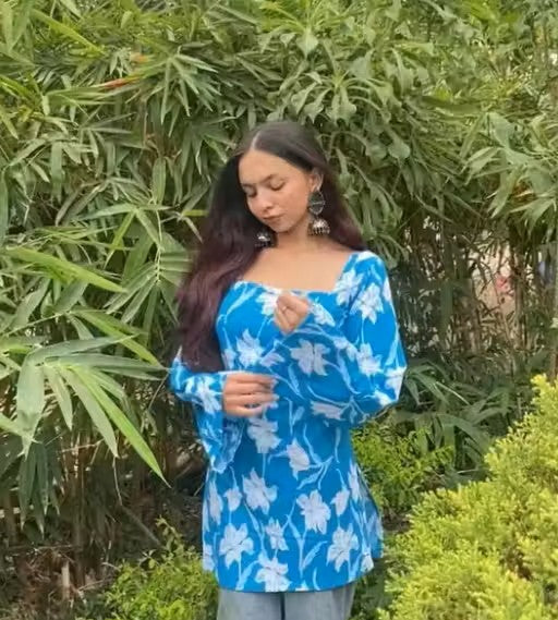 Blue Short Kurti||Kurti For Girls||Kurti For Women