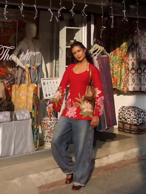 New laila trendy tie-up kurti