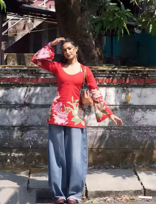 New laila trendy tie-up kurti