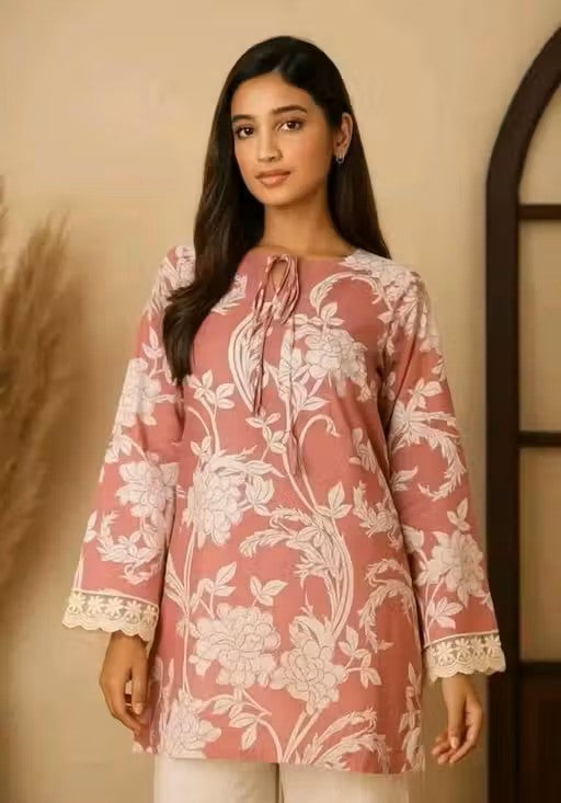 Printed bell sleeves Kurti