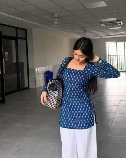 Elegant Printed Kurti for Women - Comfortable Daily Wear Ethnic Top, Stylish and Trendy